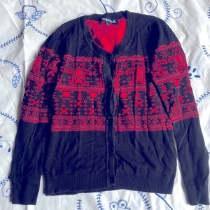 Sourpuss skeleton gingerbread spooky Xmas sweater